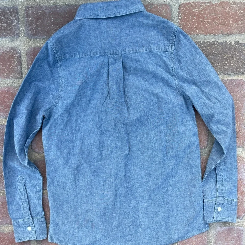 GUESS denim button down blouse - Picture 4 of 5